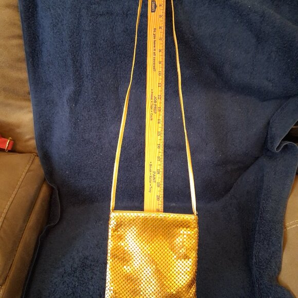Shakira Vintage Gold Mesh Crossbody Evening Bag - Picture 11 of 12